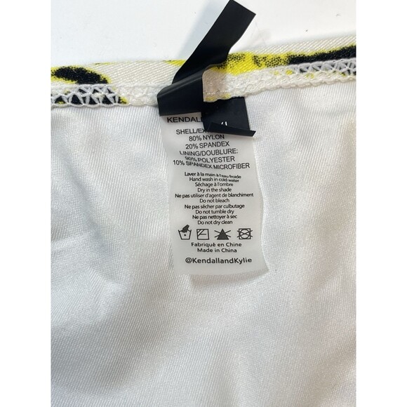 Kendall & Kylie Cheeky O-Ring Bikini Bottom In Acid Zebra Sz XL New - Picture 8 of 9